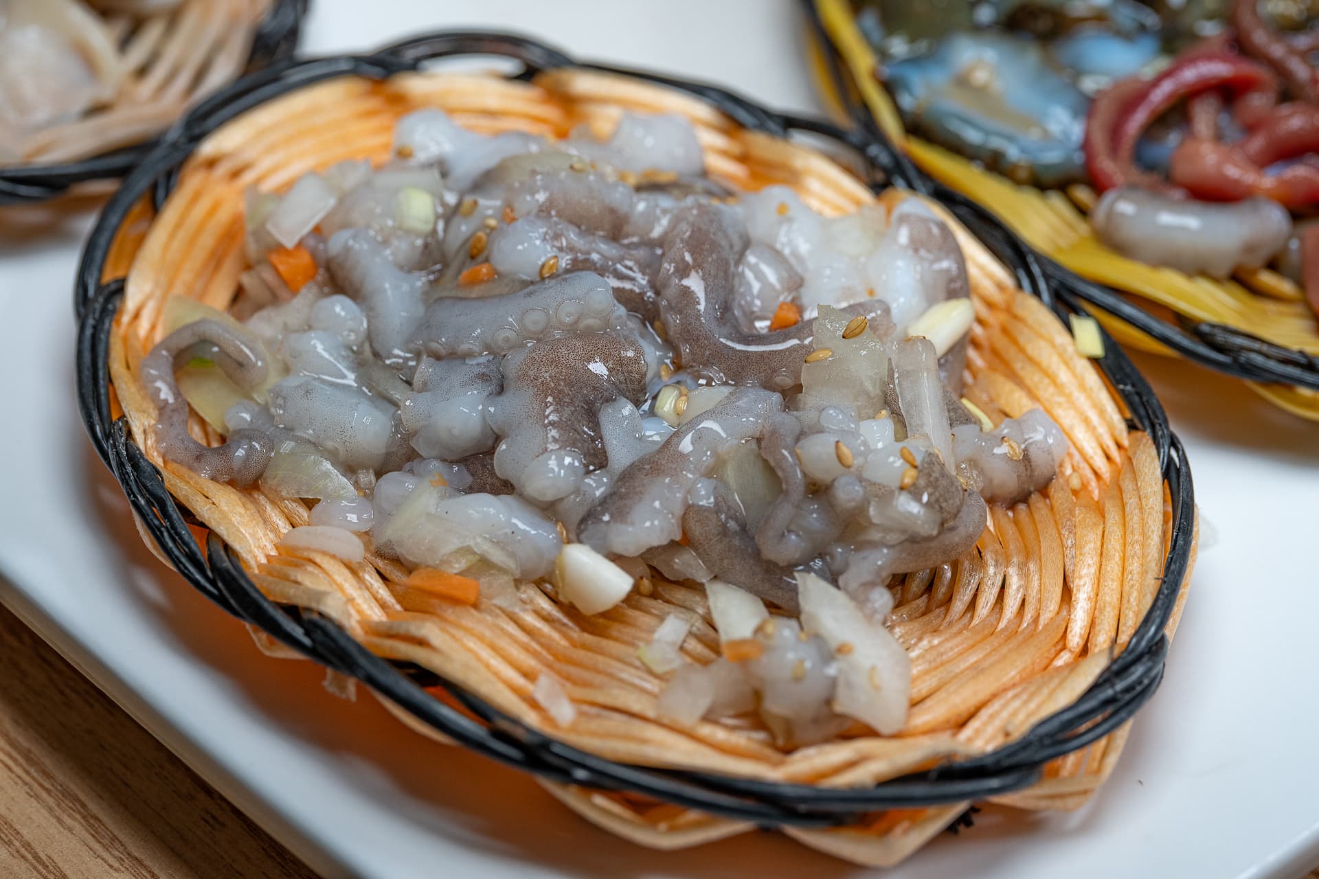 Bada Hana, Bada Dul and Bada Set lined up for a three-way comparison at Jangssi Haenyeo-jip