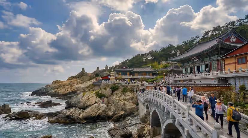 2026釜山最佳日出觀景點海東龍宮寺全景